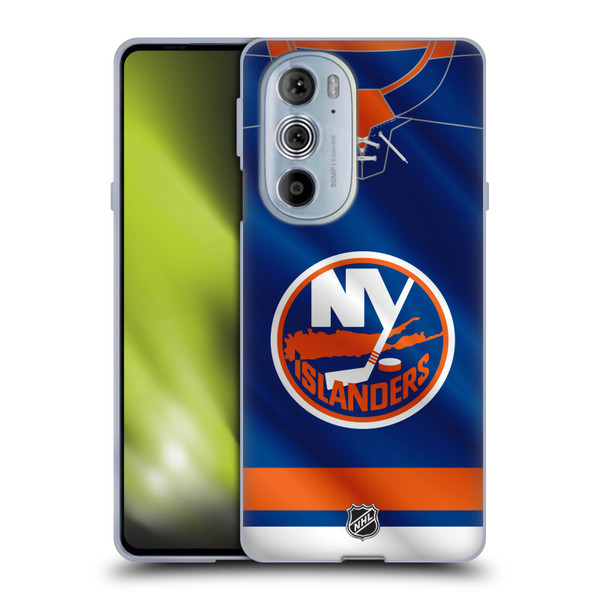 NHL New York Islanders Jersey Soft Gel Case for Motorola Edge X30