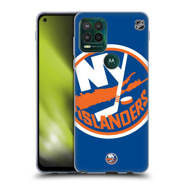 NHL New York Islanders Oversized Soft Gel Case for Motorola Moto G Stylus 5G 2021