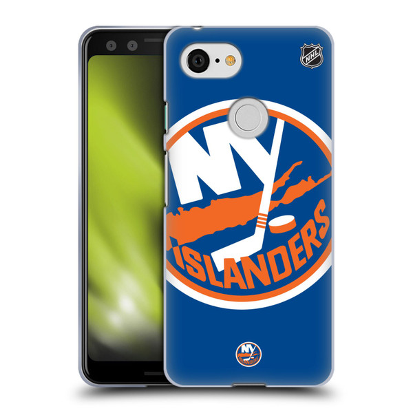NHL New York Islanders Oversized Soft Gel Case for Google Pixel 3