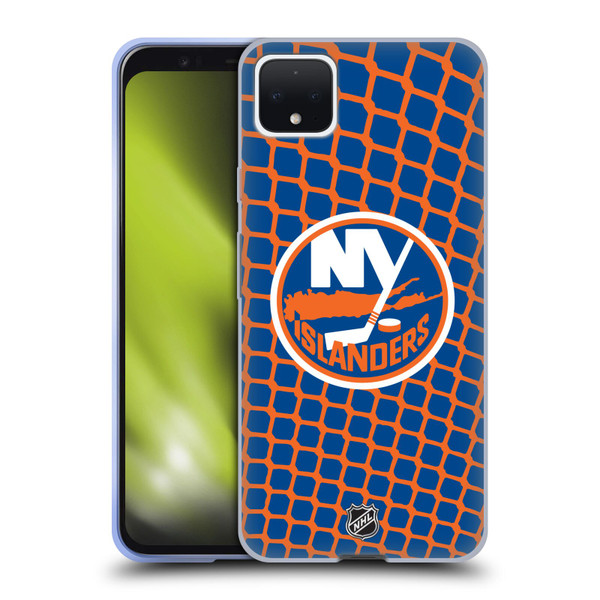 NHL New York Islanders Net Pattern Soft Gel Case for Google Pixel 4 XL