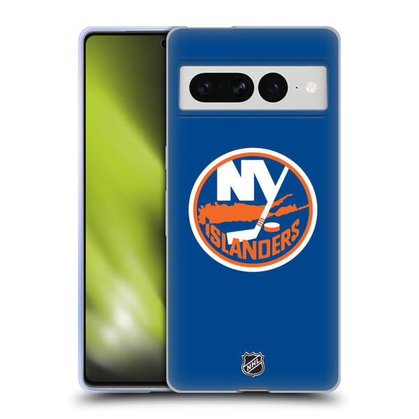 NHL New York Islanders Plain Soft Gel Case for Google Pixel 7 Pro