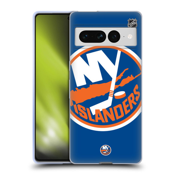 NHL New York Islanders Oversized Soft Gel Case for Google Pixel 7 Pro