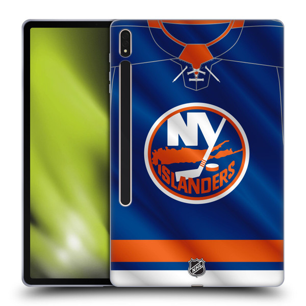 NHL New York Islanders Jersey Soft Gel Case for Samsung Galaxy Tab S8 Plus