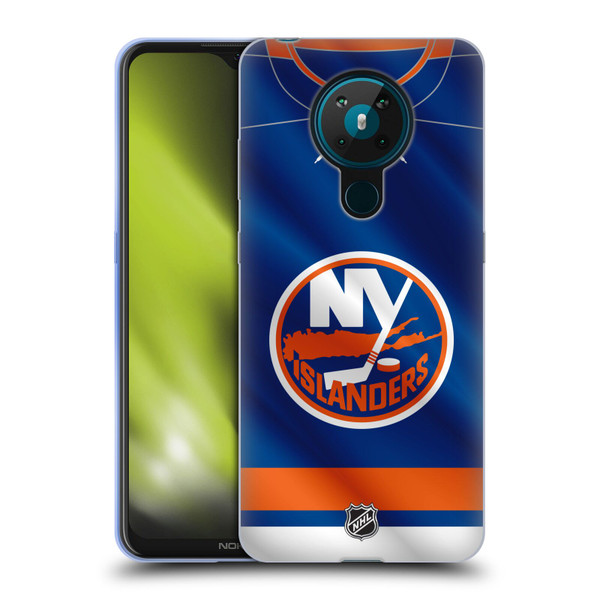 NHL New York Islanders Jersey Soft Gel Case for Nokia 5.3
