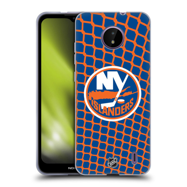 NHL New York Islanders Net Pattern Soft Gel Case for Nokia C10 / C20