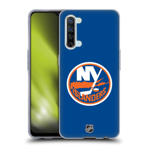 NHL New York Islanders Plain Soft Gel Case for OPPO Find X2 Lite 5G