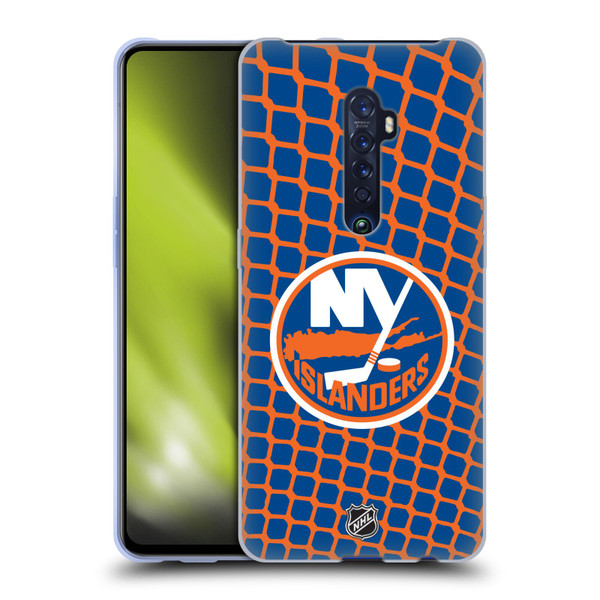 NHL New York Islanders Net Pattern Soft Gel Case for OPPO Reno 2
