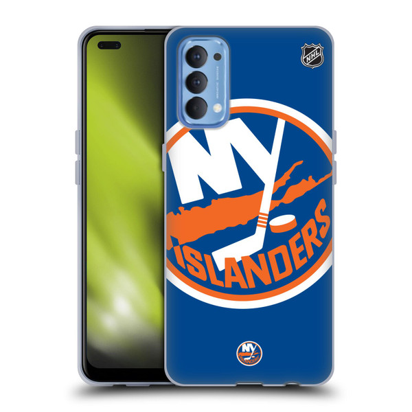 NHL New York Islanders Oversized Soft Gel Case for OPPO Reno 4 5G