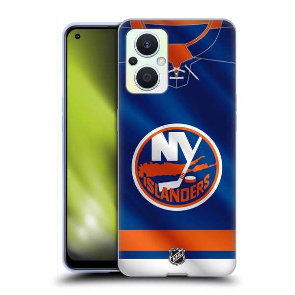 NHL New York Islanders Jersey Soft Gel Case for OPPO Reno8 Lite