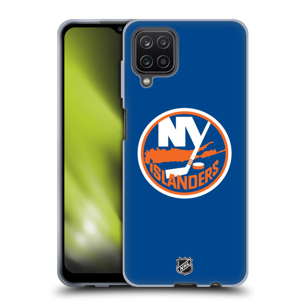 NHL New York Islanders Plain Soft Gel Case for Samsung Galaxy A12 (2020)