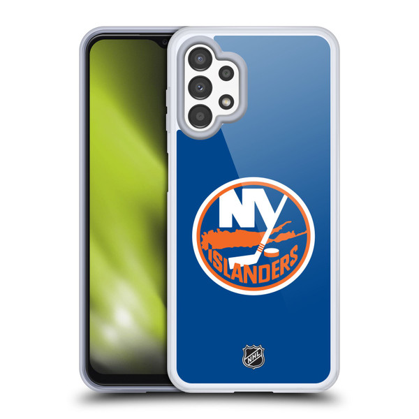 NHL New York Islanders Plain Soft Gel Case for Samsung Galaxy A13 (2022)