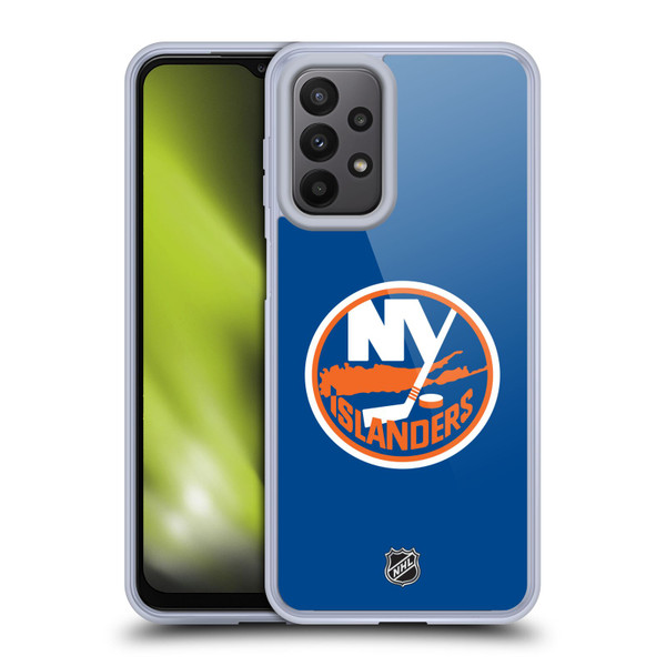 NHL New York Islanders Plain Soft Gel Case for Samsung Galaxy A23 / 5G (2022)