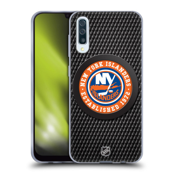 NHL New York Islanders Puck Texture Soft Gel Case for Samsung Galaxy A50/A30s (2019)