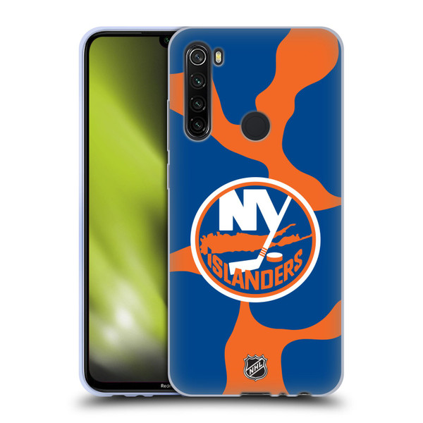 NHL New York Islanders Cow Pattern Soft Gel Case for Xiaomi Redmi Note 8T