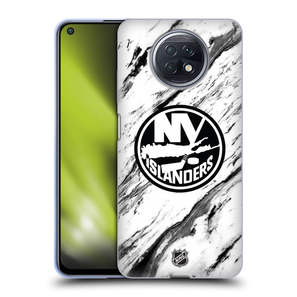 NHL New York Islanders Marble Soft Gel Case for Xiaomi Redmi Note 9T 5G