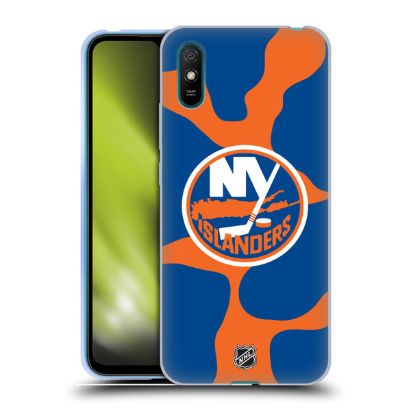 NHL New York Islanders Cow Pattern Soft Gel Case for Xiaomi Redmi 9A / Redmi 9AT