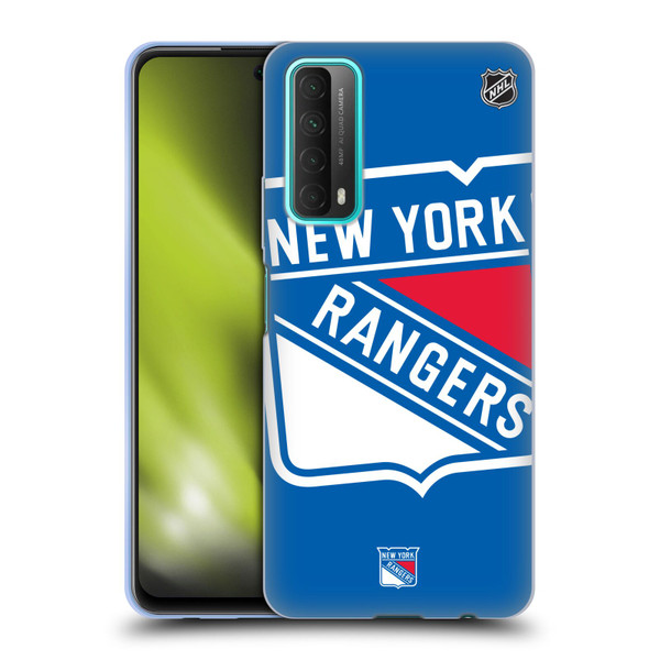 NHL New York Rangers Oversized Soft Gel Case for Huawei P Smart (2021)