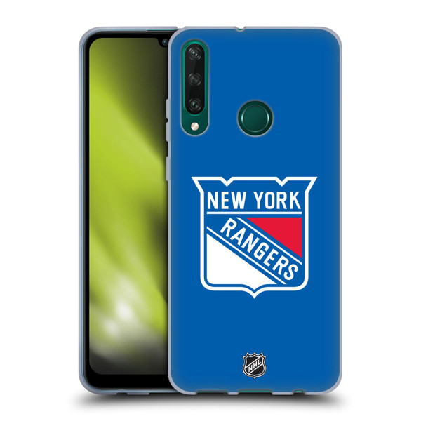 NHL New York Rangers Plain Soft Gel Case for Huawei Y6p