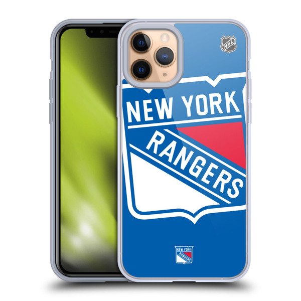 NHL New York Rangers Oversized Soft Gel Case for Apple iPhone 11 Pro & MagSafe