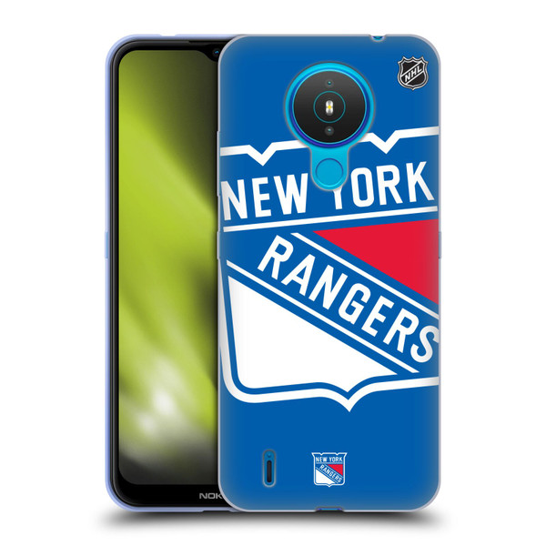 NHL New York Rangers Oversized Soft Gel Case for Nokia 1.4
