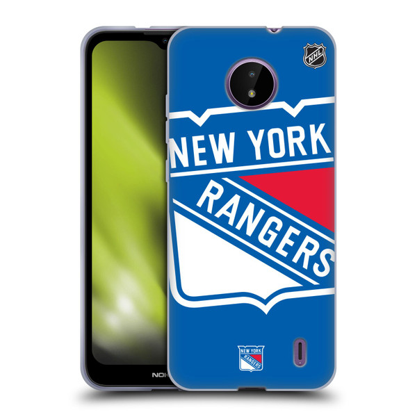NHL New York Rangers Oversized Soft Gel Case for Nokia C10 / C20
