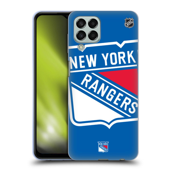 NHL New York Rangers Oversized Soft Gel Case for Samsung Galaxy M33 (2022)