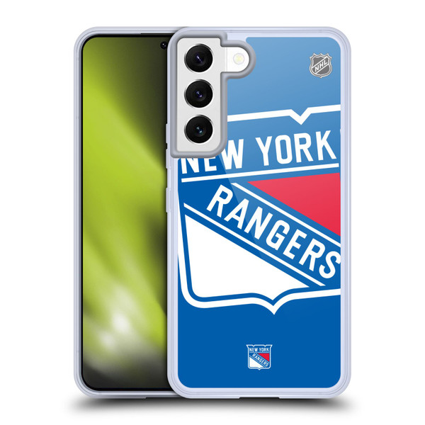NHL New York Rangers Oversized Soft Gel Case for Samsung Galaxy S22 5G