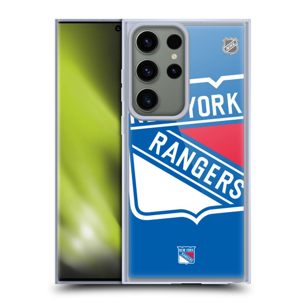 NHL New York Rangers Oversized Soft Gel Case for Samsung Galaxy S23 Ultra 5G