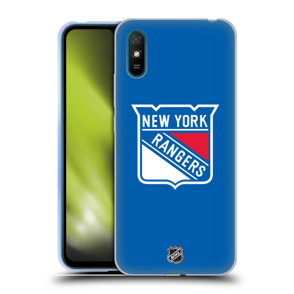 NHL New York Rangers Plain Soft Gel Case for Xiaomi Redmi 9A / Redmi 9AT
