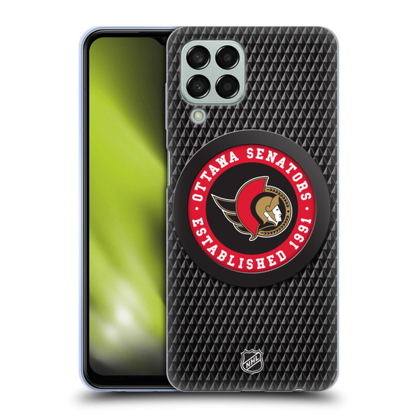 NHL Ottawa Senators Puck Texture Soft Gel Case for Samsung Galaxy M33 (2022)