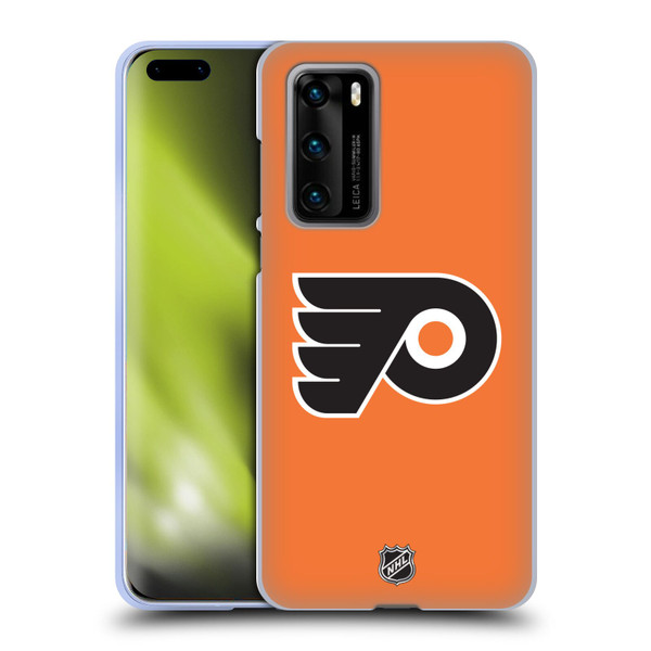 NHL Philadelphia Flyers Plain Soft Gel Case for Huawei P40 5G