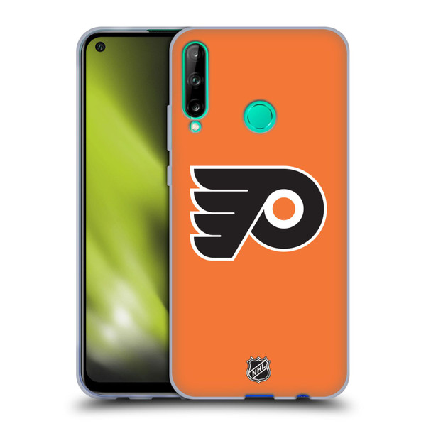 NHL Philadelphia Flyers Plain Soft Gel Case for Huawei P40 lite E