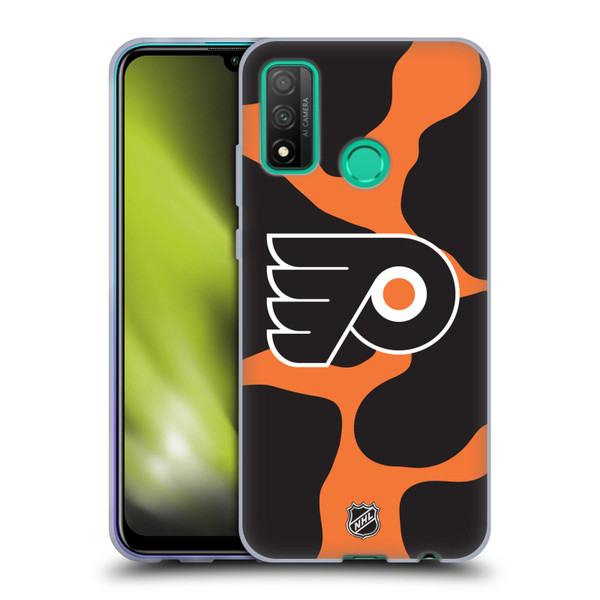 NHL Philadelphia Flyers Cow Pattern Soft Gel Case for Huawei P Smart (2020)
