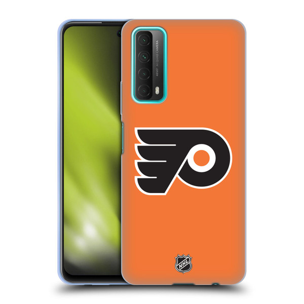 NHL Philadelphia Flyers Plain Soft Gel Case for Huawei P Smart (2021)