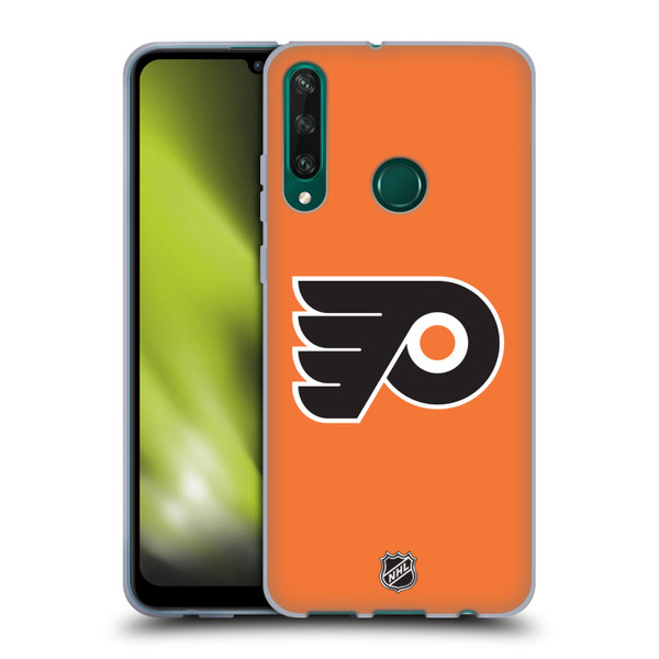NHL Philadelphia Flyers Plain Soft Gel Case for Huawei Y6p