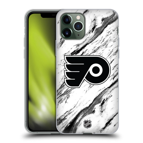 NHL Philadelphia Flyers Marble Soft Gel Case for Apple iPhone 11 Pro