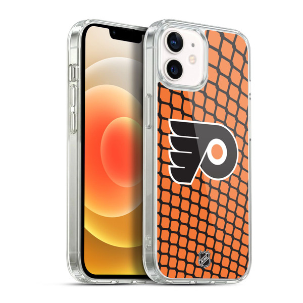 NHL Philadelphia Flyers Net Pattern Soft Gel Case for Apple iPhone 12 / iPhone 12 Pro & MagSafe