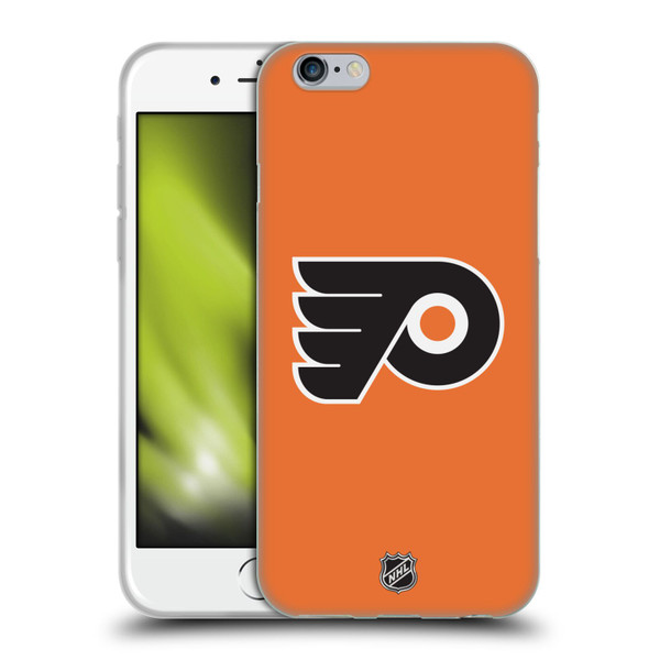 NHL Philadelphia Flyers Plain Soft Gel Case for Apple iPhone 6 / iPhone 6s