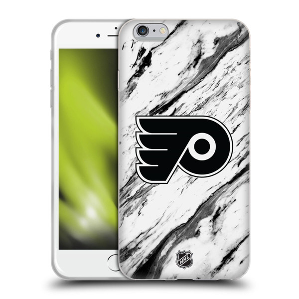 NHL Philadelphia Flyers Marble Soft Gel Case for Apple iPhone 6 Plus / iPhone 6s Plus