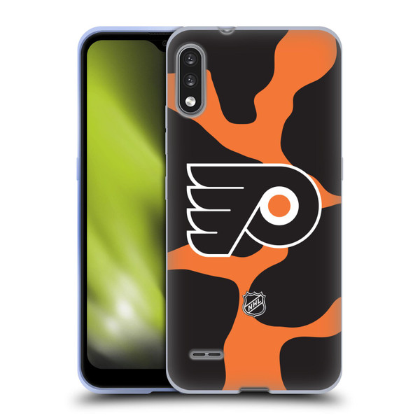 NHL Philadelphia Flyers Cow Pattern Soft Gel Case for LG K22