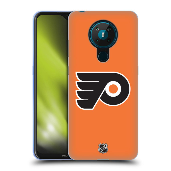 NHL Philadelphia Flyers Plain Soft Gel Case for Nokia 5.3