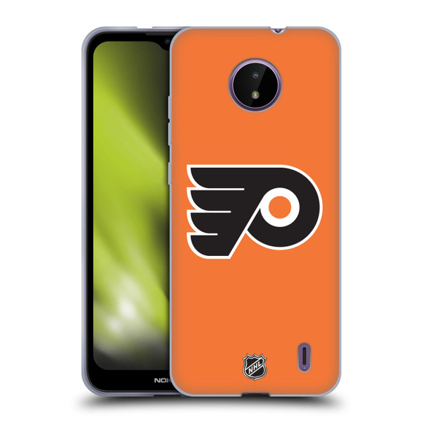 NHL Philadelphia Flyers Plain Soft Gel Case for Nokia C10 / C20