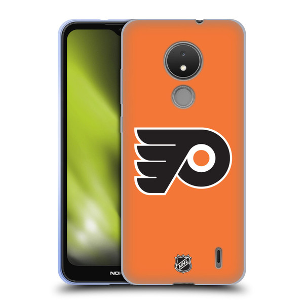 NHL Philadelphia Flyers Plain Soft Gel Case for Nokia C21