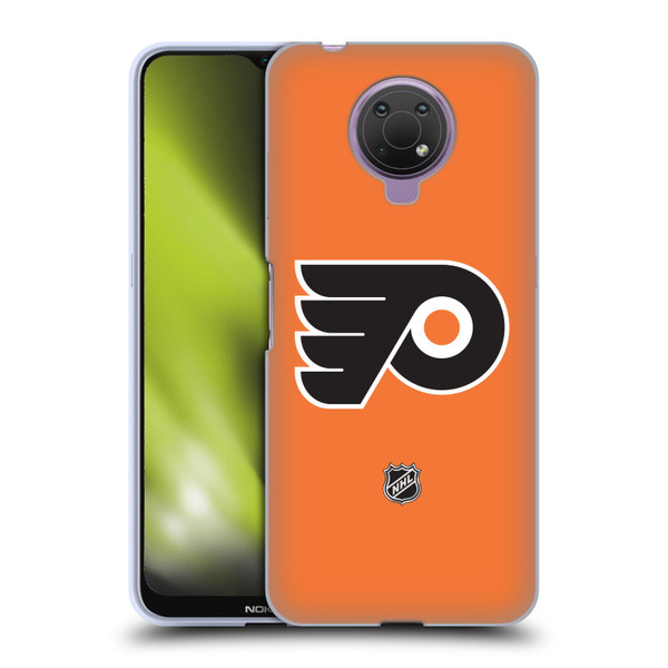 NHL Philadelphia Flyers Plain Soft Gel Case for Nokia G10