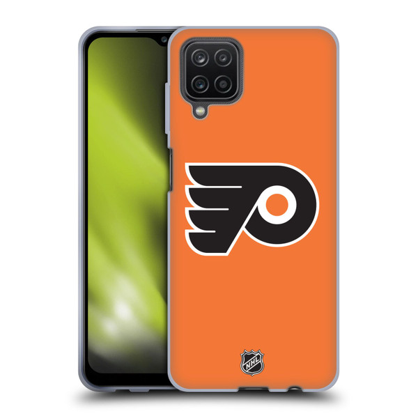 NHL Philadelphia Flyers Plain Soft Gel Case for Samsung Galaxy A12 (2020)