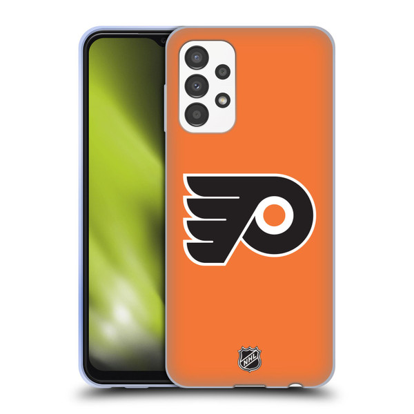 NHL Philadelphia Flyers Plain Soft Gel Case for Samsung Galaxy A13 (2022)
