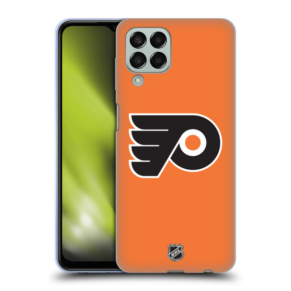 NHL Philadelphia Flyers Plain Soft Gel Case for Samsung Galaxy M33 (2022)