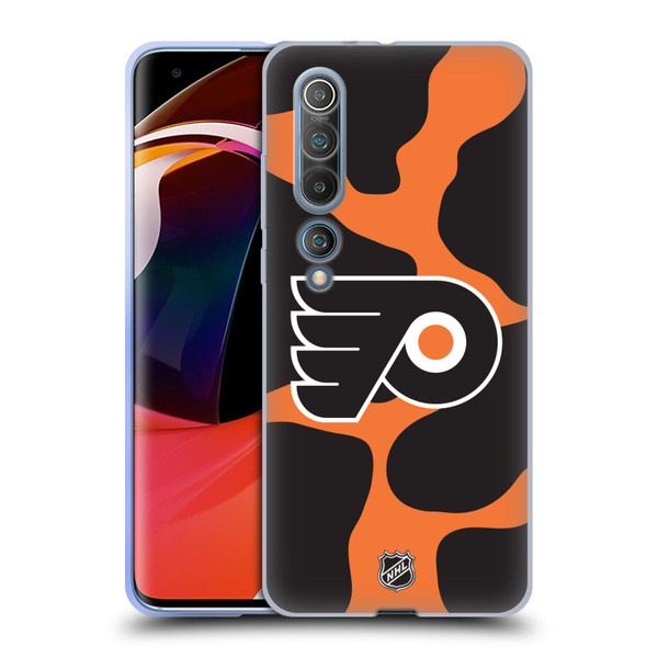 NHL Philadelphia Flyers Cow Pattern Soft Gel Case for Xiaomi Mi 10 5G / Mi 10 Pro 5G