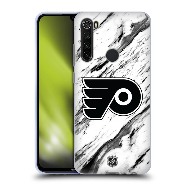 NHL Philadelphia Flyers Marble Soft Gel Case for Xiaomi Redmi Note 8T