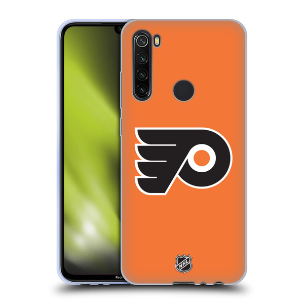 NHL Philadelphia Flyers Plain Soft Gel Case for Xiaomi Redmi Note 8T